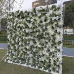 Weiße Dschungelstoff-Hintergrundsimulations-Blumenwand, Künstliche Rosengrün-Pflanzwand, Hochzeitsdekorations-Requisiten-Hintergrundwand Für Foto-Hintergrund-Home-Party-Hochzei