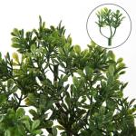 Kunstbonsai Natuurgetrouwe kunstplant, kunstboom, bonsai, ceder, grenen, podocarpus, plastic plant, kunstplant met keramische pot in zwart, voor badkamerdecoratie, desktop, kantoor