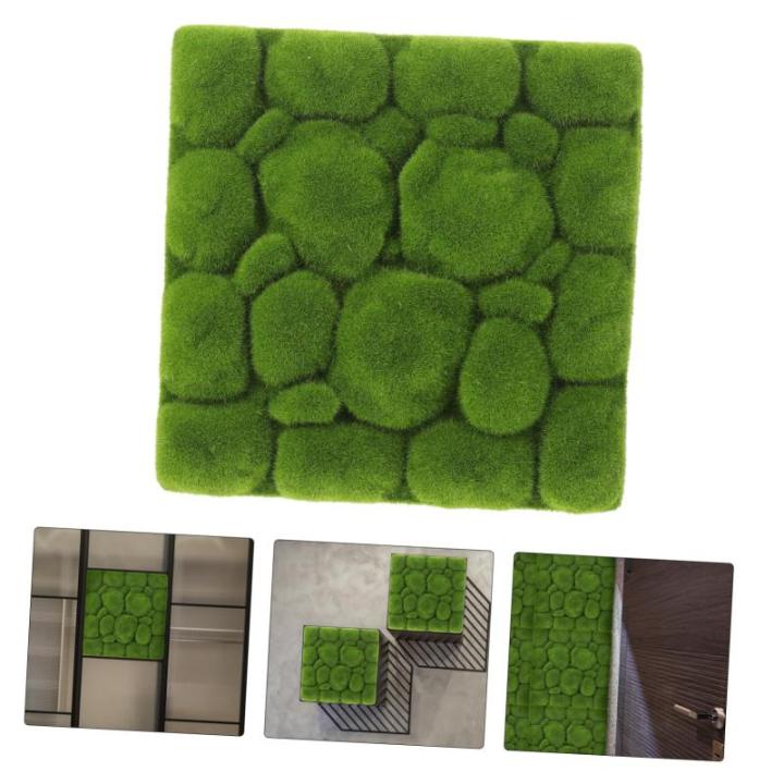 5 stuks gesimuleerde mosschuimsimulatie, moswand, groen mos voor plantenbakken, bruiloftsdecoraties, schuimplaat kunstmos wanddecoratie binnen container