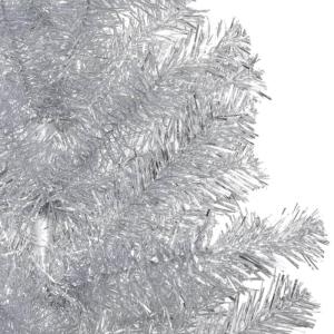 Künstlicher Weihnachtsbaum mit Ständer Christbaum Tannenbaum Kunstbaum Weihnachten Künstlicher Weihnachtsbaum Weihnachtsdeko Silber 240 cm PET