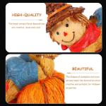 3 STK Kürbis-Vogelscheuche Vogelscheuche-kürbis-Ornamente Halloween-partygeschenke Künstliche Halloween-kürbisse Scarecrow-figurenspielzeug Kürbishandwerk Belohnung Herbst Har