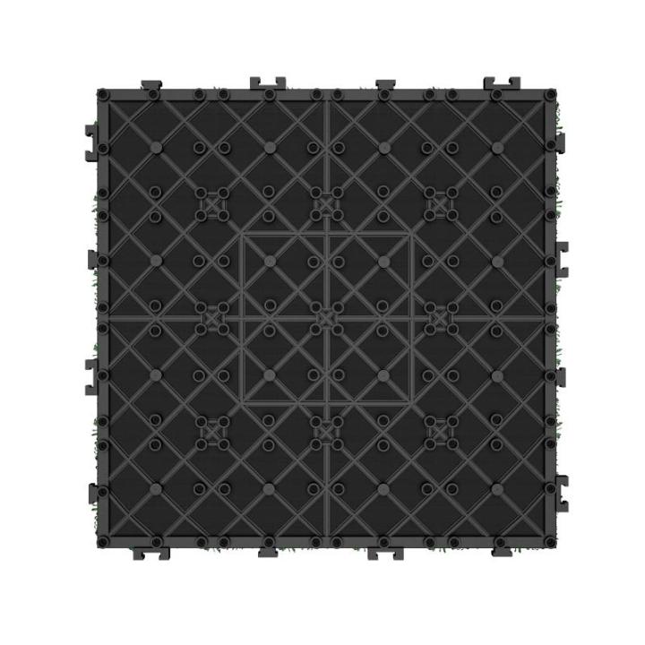 Kunstrasen 30x30cm Grasmatte Rasenteppich Outdoor, 4cm Dicke, PE-Material, künstlicher Rasen für Balkon, Garten, Terrasse, Kunststoffrasen wetterfest, UV-beständig Grasteppich, 