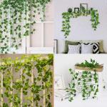 Kunstklimopslinger, 6 stuks, 10,5 m, voor kantoor, keuken, tuin, feest, wanddecoratie