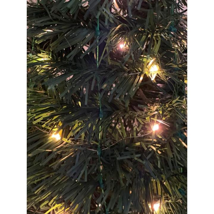 Pop-up spiraalkerstboom, 150 cm, met 120 leds en sterpunt, groen, kunstdennenboom, warm wit verlicht voor buiten en binnen, kerstdecoratie, tuinverlichting met stekker