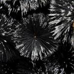 Weihnachtsbaum, 5 Fuß künstlicher, mit Schnee beflockter Weihnachtsbaum, schwarzer, schneebedeckter Weihnachtskieferbaum mit Reißverschluss (Schwarz 1,5 m/5 Fuß) (Schwarz 1,8 m