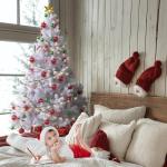 Kunstkerstboom, kunstdennenboom, pvc, met metalen standaard, premium Nordmann-spar, moeilijk ontvlambare kerstboom voor kerstdecoratie, herbruikbaar, witte kunstdennenboom, 150 cm