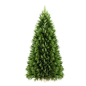 Künstlicher Weihnachtsbaum 180cm, Tannenbaum mit Holzständer, PVC+PE Christbaum Weihnachtsbaum inkl. 950 Spitzen, für Weihnachtsdeko Mehrweg