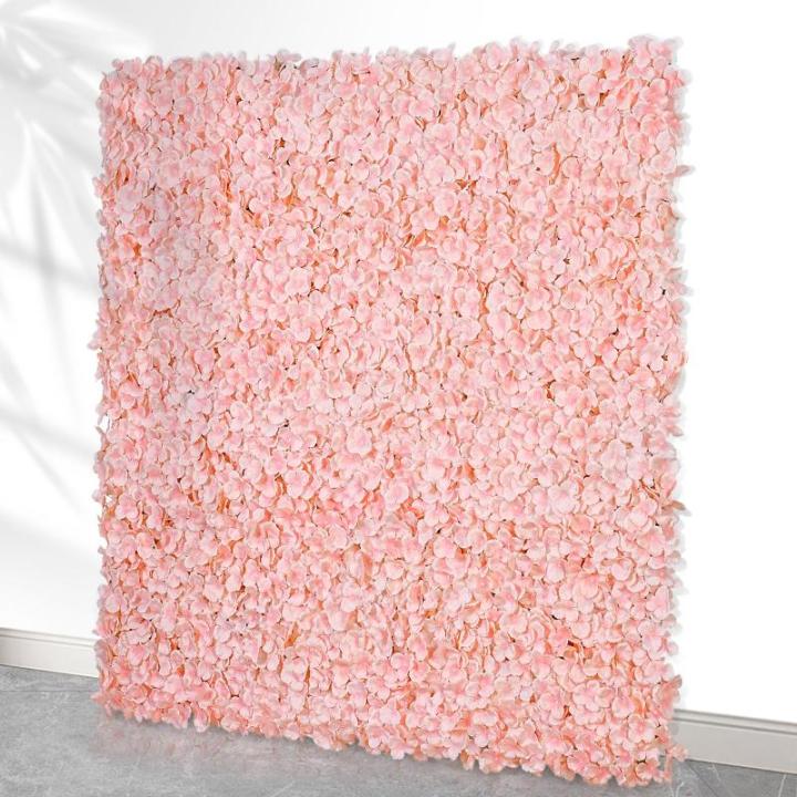 Blumen-Wandpaneele, Hortensien, 4 Stück, Blumen-Wandhintergrund, Hortensien, 3D-Blumen-Wanddekoration für Hochzeit, Empfang, Party, Schlafzimmer