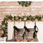 Strohsterne Christbaumschmuck 46-teiliges,Weihnachtsbaumschmuck Stroh mit Natürlichen Akzenten,Handgemacht Weihnachtsbaum Deko aus Stroh mit Schöner Box,Dekoration für Weihnacht
