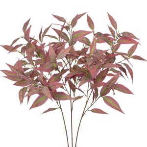 3er-Set Künstliche Eukalyptus Dekozweige Herbst, Künstliche Zweige Herbstlaub Thanksgiving Heimdekoration Indoor Outdoor Dekoration für Hausgarten Hochzeit Kamin Party, Erntedan