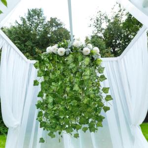 12 stuks klimop kunstslinger, 2,2 m, , hangend decoratief gordijn, met decoratieve totale lengte van 26,4 m, voor keuken, bruiloft, balkon, tuinfeestdecoratie