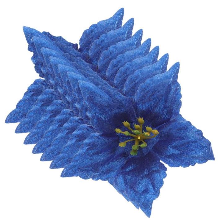 28 STK künstliche Blumen weihnachtsdeko künstliche blüten weihnachsbaum Weihnachtsschmuck Kunstblumen zur Dekoration Dez Hochzeitsdekoration Dekorative DIY Deko Sport