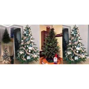 - Kunstkerstboom - Spaanse dennenboom - Spaanse dennenboom - kunstkerstboom - kerstdecoratie - kerstboom - 220 cm - 100% PVC - metalen standaard