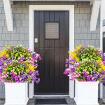 12 bundels als echt, , uv-bestendige plastic bloemen, weerbestendig, kunstplanten, buiten, boeket, planten voor balkon, tuin, balkonbak, bloembak