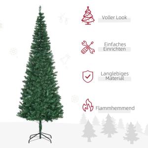 kerstboom met metalen standaard 631 takpunten groen Ø 81 x 210 h cm