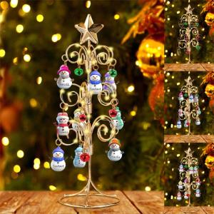 Aangepaste Familie Naam Kerstboom Kerst Sneeuwpop Familie Boom Kristal Kerstboom voor Kerst Decoratie Geschenken voor Vrouwen Vrouw Vriend Vriend, Stijl 2-2