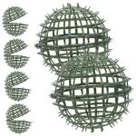 6 stuks bloemstuk bolvormig plantenrek bloemenboeket accessoires bloemenstandaard bloemenkrans van draad topiary-kooi metalen lijn kunstmatig plastic