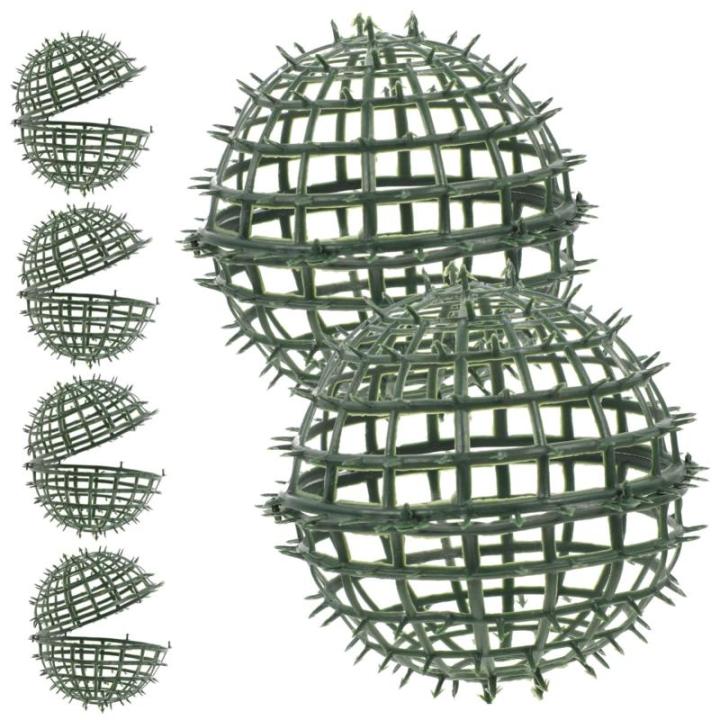 6 stuks bloemstuk bolvormig plantenrek bloemenboeket accessoires bloemenstandaard bloemenkrans van draad topiary-kooi metalen lijn kunstmatig plastic