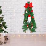 Weihnachtsbaum, Weihnachtsbaum-Wanddekoration, 70 x 34 cm, Mini Kleiner künstlicher weihnachtsbäume Geschmückt künstlich Tisch Tannenbaum Geschmückter Christmas Tree Christbau