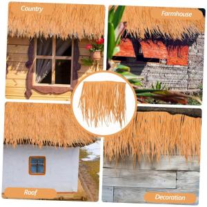 5st Strohdekoration Landschaftsdekor Falsches Strohdach Simuliertes Stroh Simulierte Strohmatte Synthetisches Reetdach Dekoratives Strohdach Garten Strohdach Gartendekoration Sport