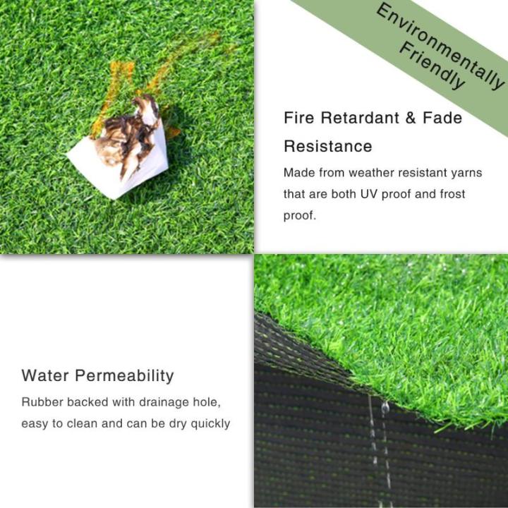 Kunstrasen, Kunstrasen, realistischer Kunstrasen, Dicke Kunstrasenmatte, Rasen für Haustiere, Gartenlandschaft, Außenbereich (4 x 7 Fuß (28 Quadratfuß))