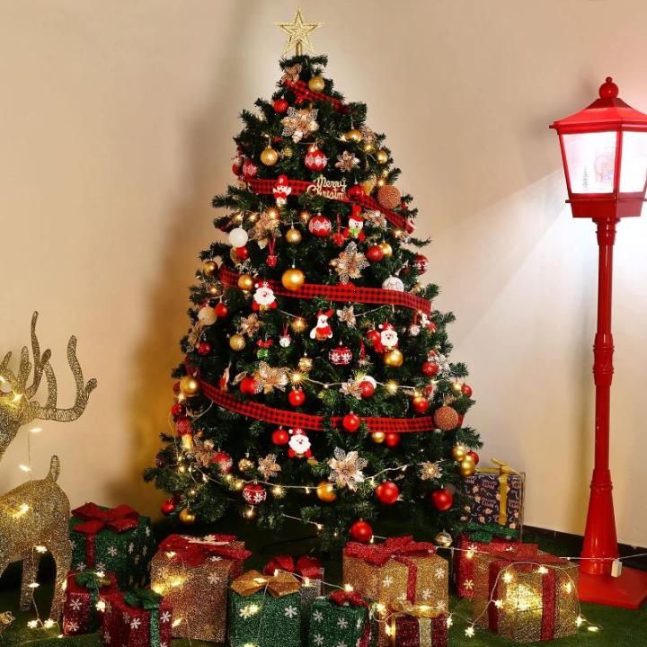 21 stuks kerstbloemen kerstboomversiering bloem kunstbloem glitter kerstboomversiering champagne Kerstmis