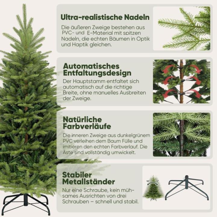 Kunstkerstboom, kunstkerstboom, kleine sparrenboom, dennenboom, pvc en PE
