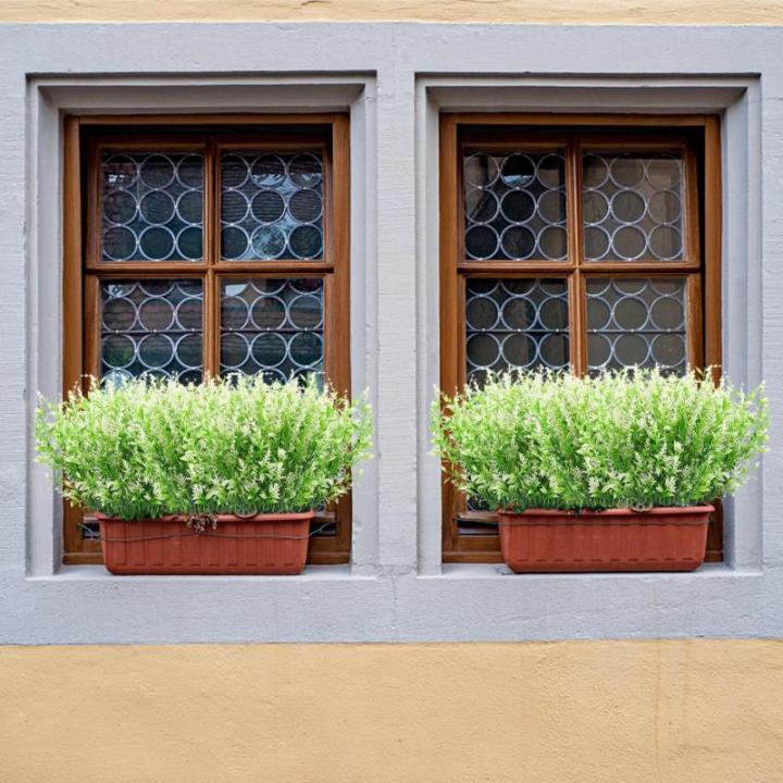 Kunstplanten, bloemen, in pot, net echt uv-bestendig, 10 bundels , , balkonplanten, struiken, decoratie, kunstbloem, lavendel voor tafel, huis, tuin, decoratie