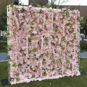 Blumen-Wandpaneel, Weiße Und Rosa Rosen, Künstliche Blumen-Hintergrund Für Hochzeit, Party, Blumen-Geburtstagsdekorationen, Hängende Künstliche Blumen An Der Wand, Romantische