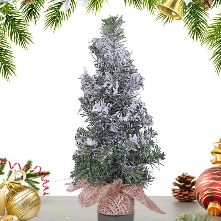 Weihnachtsbaum klein, Weihnachtsdorfbäume, Gefälschter Weihnachtsbaumschmuck, Niedliche Miniatur-Schneebaum-Weihnachtsdekoration, Heimdekoration, Tischdekoration für Wohnzimmer,