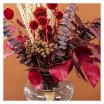 Kunstblumen Künstliche Blumen – leichte Luxus-Wohndekoration, Trockenblumen und Kieselgel – Elegante Vasen-Ornamente für Wohnzimmer für jeden Anlass