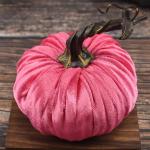 Kleine Samtkürbisse,Künstliche Kürbisse,Bunte Kunstschaum Dekoration - 10 cm/3,9 Zoll Handgemachte Halloween Ernte Gemüse Simulation Kürbisse Foto Requisiten, Stoff Kürbisse 