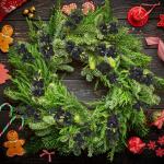 24 stuks glitter zwarte bessen stelen, kunstmatige rode bessen plukken, glitter, zwarte bessen, takken, kerstbessen, steel, picks voor kerstboom, doe-het-zelf, knutselen, bruiloft,