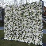 Weiße Pfingstrosen-Blumenwand, Kunstblumen-Hintergrundwand, Blumenarrangement-Blumen-Wandpaneel-Set, Seiden-Hortensie-Rosen-Blumenpaneel Für Fotohintergrund, Home-Party, Hochzeit