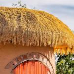 Künstliches Strohdach, Synthetisches Reetdach, Synthetisches Stroh, Künstliche Strohrolle, Synthetische Palmgras-Rolle, Simulierter Strohteppich Für Garten Terrasse Pavillons St
