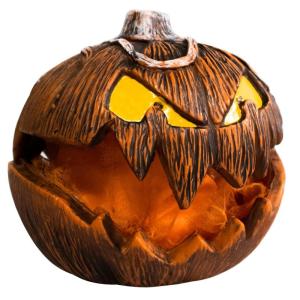 Halloween Kürbis Dekoration mit Sound Latex Schaum Lifting Design Kürbis Ornament Langlebig Ornament für Festliche Dekoration Mit Licht
