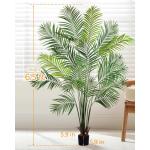 195cm künstliche Dypsis Lutescens Palme, Pflanze nur für den Innenbereich mit 18 abnehmbaren Stämmen, deko für Büro, Laden, Wohnung und Party