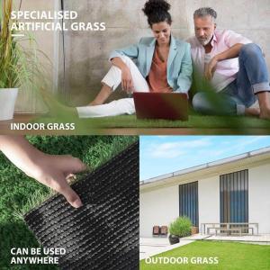 Kunstrasen, Kunstrasen, 25 cm, Kunstrasen, Astroturf-Teppich, für drinnen und draußen, Grasteppiche für die Terrasse mit Abflusslöchern für Hunde, Garten, Rasen, Landschaft, B