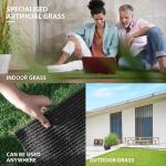 Kunstrasen, Kunstrasen, 25 cm, Kunstrasen, Astroturf-Teppich, für drinnen und draußen, Grasteppiche für die Terrasse mit Abflusslöchern für Hunde, Garten, Rasen, Landschaft, B