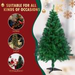 Kunstkerstboom Nordmann-spar 150 cm, 380 takken, dennenboom klein, spuitgieten, groen, Cushhom