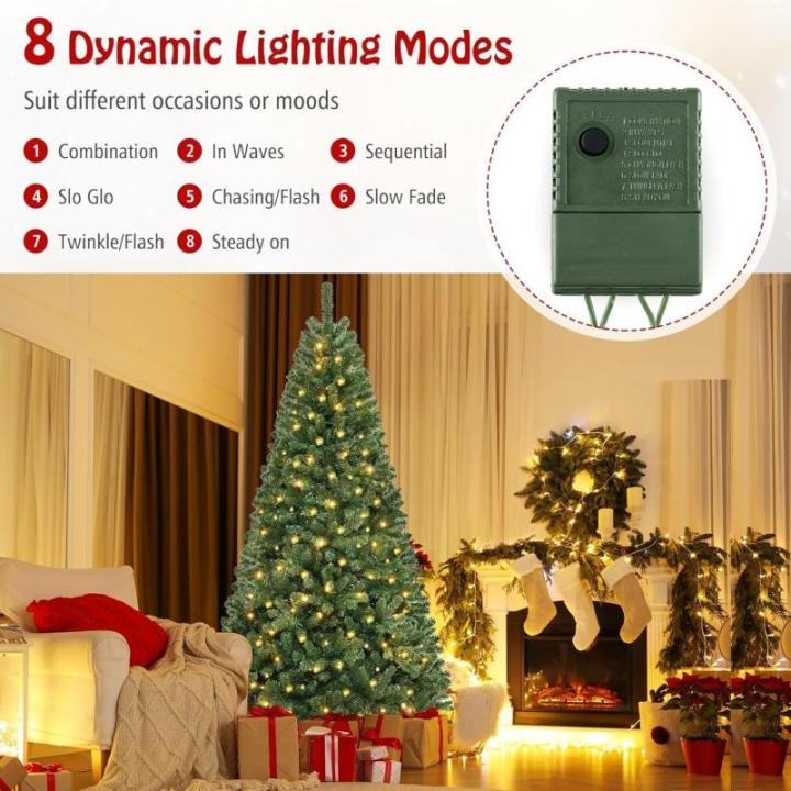 Künstliche Weihnachtskiefer, Schneebedeckter Weihnachtsbaum Mit Metallständer, Künstlicher Weihnachtsbaum for Zuhause, Büro, Außen- Und Innendekoration, Einfache Montage, 2,4 