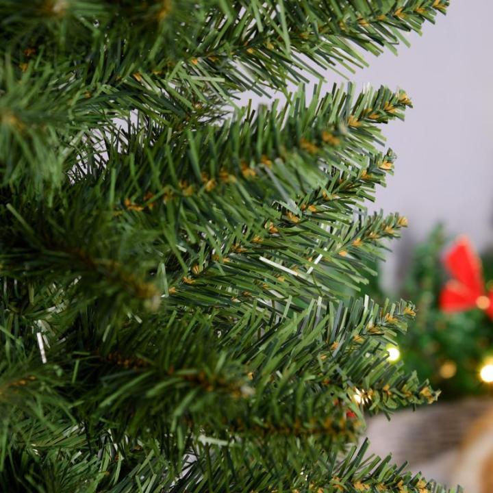 kerstboom dennenboom met kunststof standaard 499 takpunten pvc groen Ø 60 x 210 h cm