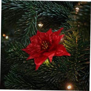21 STK künstliche Blumen künstliche blüten Artificial künstliche weihnachtsblume Weihnachtsgirlanden blühen künstliche Pflanzen drinnen Weihnachtsdekorationen DIY Deko