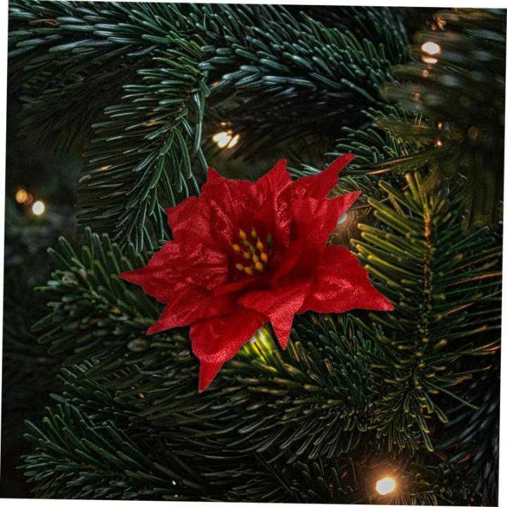 21 STK künstliche Blumen künstliche blüten Artificial künstliche weihnachtsblume Weihnachtsgirlanden blühen künstliche Pflanzen drinnen Weihnachtsdekorationen DIY Deko