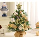 Kleiner Weihnachtsbaum mit Beleuchtung Mini Weihnachtsbaum Klein Geschmückt LED Tisch Tannenbaum Künstlich Klein mit Lichterkette Weihnachtsbäume mit Weihnachtsdeko DIY Tischdek