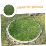 Schachtdeckel Dekoration Rasen Balkongrasteppich Tischmatte Gras Tischsets Runde Grastischdecke Bankett-grasmatte Simulierte Gras-tischmatte Plastik Gefälschte Strohmatte