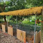 Künstliches Strohdach, Künstliches Strohschuppendach, PE-Kunststoffpalmen-Dachrasenrolle, Simulation Strohdach Fliese, Künstlichen Kunststoff Stroh Für Garten Terrasse Pavillon