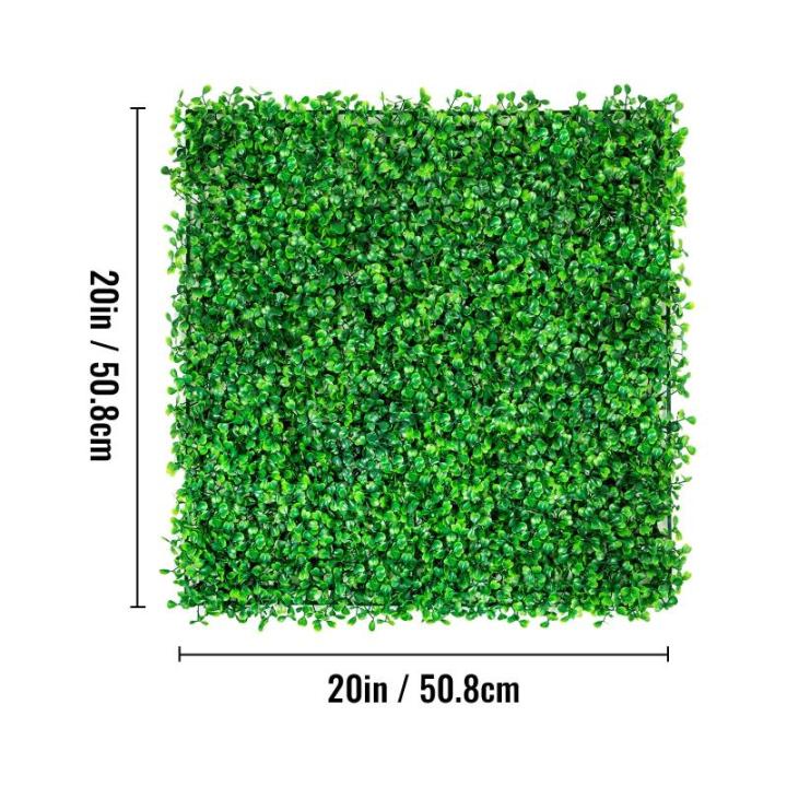 Kunstmatige plantenwand 6 stk. 20 x 20 inch, inkijkbescherming heg kunstmatig groen, kunstmatige buxusplaat PE, inkijkbescherming 50 x 50 cm, inkijkbescherming heg wanddecoratie pl
