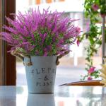12 bundels kunstbloemen, balkon, weerbestendig, kunstbloemen, outdoor, uv-bestendig, , plastic boeket, voor balkonbakken, tuin, raam, decoratie, fuchsia