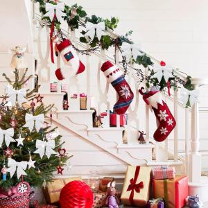 10 stuks witte strikken kerstmis glitter kerstboom strikken kerstboomversiering voor familiefeesten feestdecoratie voor Kerstmis vakantie bruiloft feesten